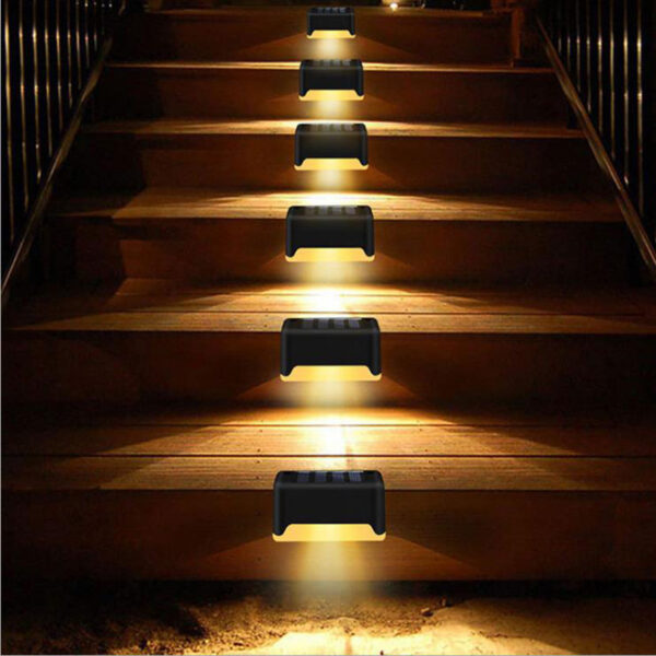 New Upgrade Waterproof LED Solar Fence Lamp Solar Deck Lights Solar Step Light Outdoor For Patio Stairs Garden Pathway Step Yard - Image 8