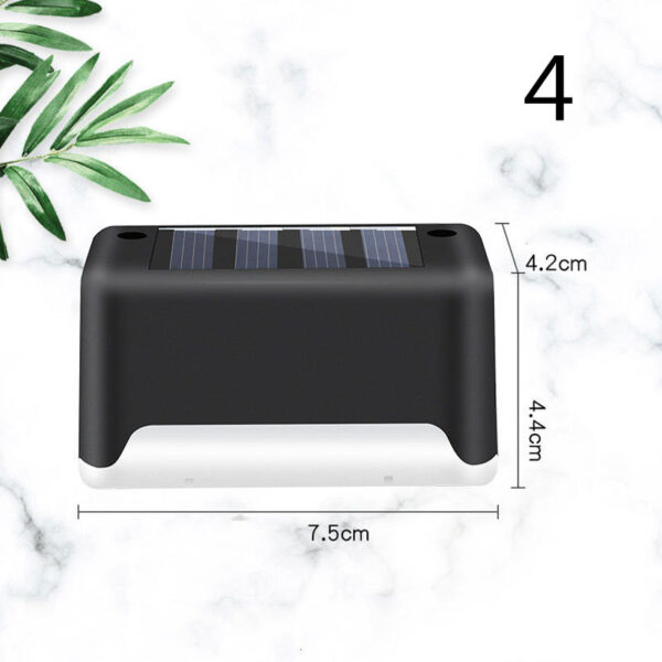 New Upgrade Waterproof LED Solar Fence Lamp Solar Deck Lights Solar Step Light Outdoor For Patio Stairs Garden Pathway Step Yard - Image 2