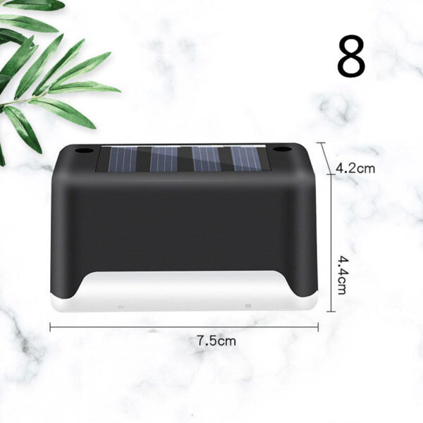 New Upgrade Waterproof LED Solar Fence Lamp Solar Deck Lights Solar Step Light Outdoor For Patio Stairs Garden Pathway Step Yard - Image 5